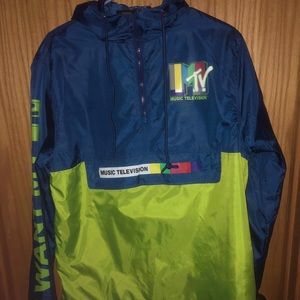 MTV brand pullover windbreaker